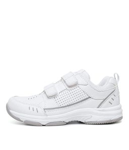 ADVANCE VEL CK WHITE SILVER LEATHER
