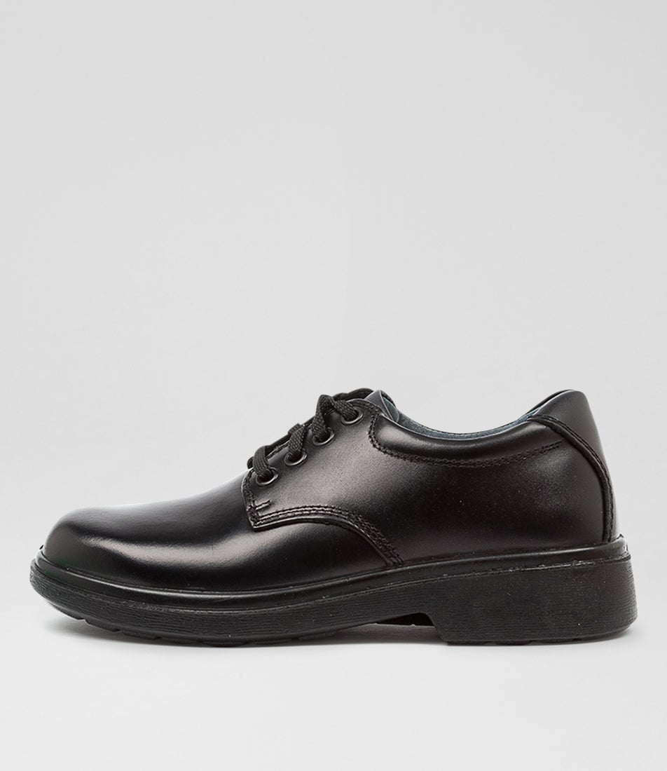 Daytona Youth F Black Leather Shoes