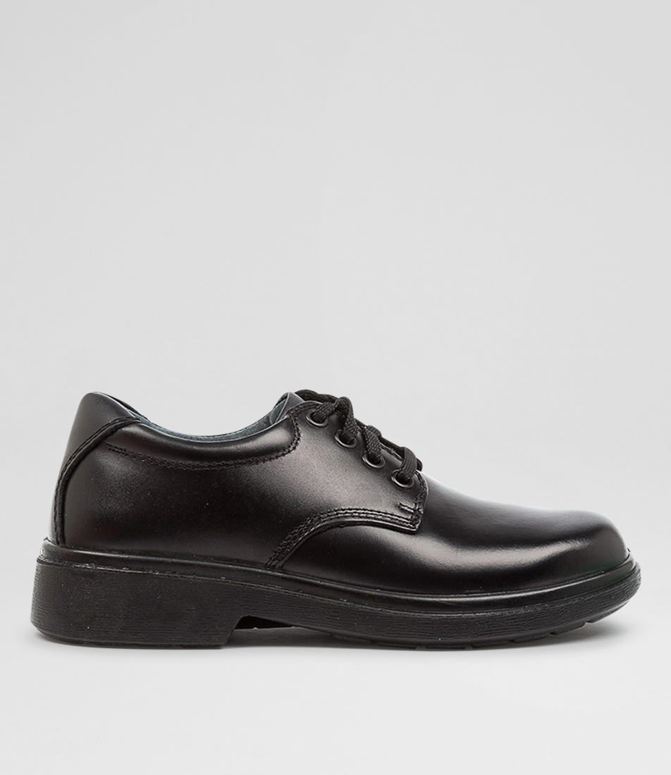 Daytona Youth E Black Leather Shoes