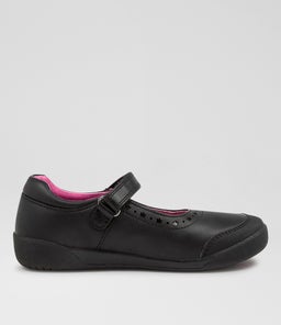 BETTY JNR E SHP CK BLACK LEATHER