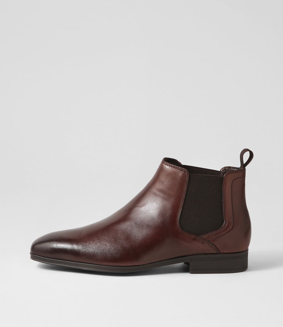 Alpha Dark Brown Leather Chelsea Boots Alpha Dark Brown Leather Chelsea Boots