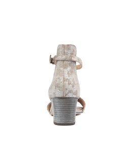 SOCO GREY METALLIC LEATHER
