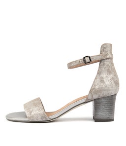 SOCO GREY METALLIC LEATHER