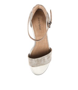 SOCO GREY METALLIC LEATHER