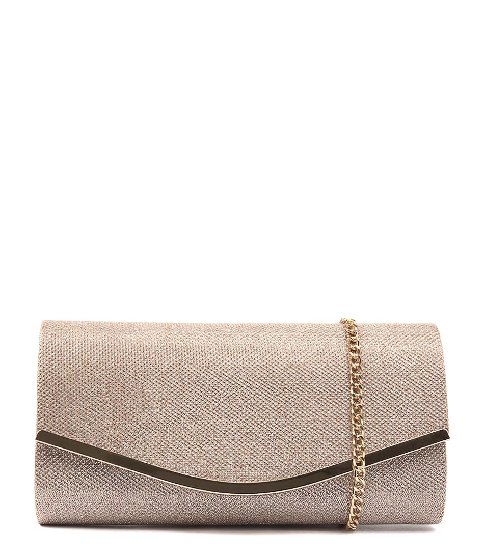 GISELLE CLUTCH ROSE GOLD SHIMMER SMOOTH Shop Online at Williams