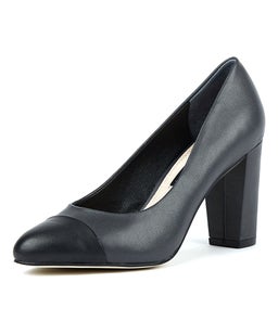 ELIXER ASH BLACK LEATHER