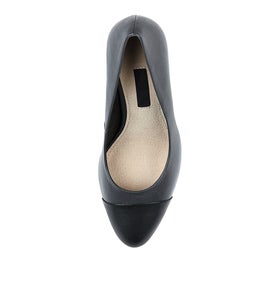 ELIXER ASH BLACK LEATHER