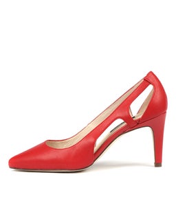 TAFFETA RED LEATHER