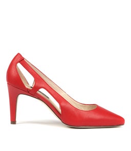 TAFFETA RED LEATHER