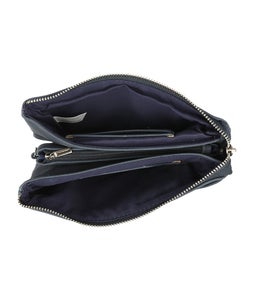 MALENA WALLET BLUE SMOOTH