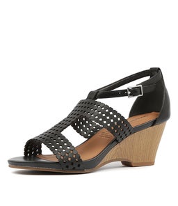 ZEVIDA BLACK LEATHER