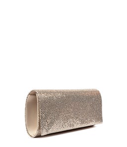 LAVISH CLUTCH SOFT GOLD GLITTER