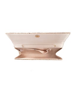 LAVISH CLUTCH SOFT GOLD GLITTER