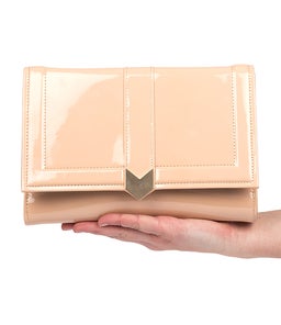 CHANTE CLUTCH NUDE PATENT SMOOTH