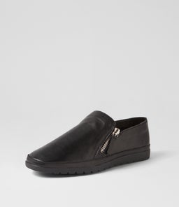 ASHLI DF BLACK BLACK SOLE LEATHER
