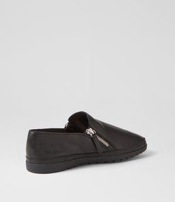 ASHLI DF BLACK BLACK SOLE LEATHER