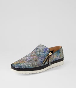 ASHLI DF PASTEL SCRIBBLE LEATHER