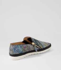 ASHLI DF PASTEL SCRIBBLE LEATHER