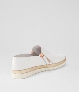 ASHLI DF WHITE ROSE GOLD LEATHER