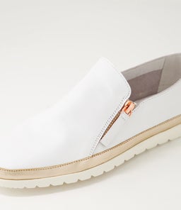 ASHLI DF WHITE ROSE GOLD LEATHER
