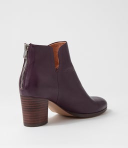 DEITHA DF DK PURPLE DK BROWN HEEL LEATHER