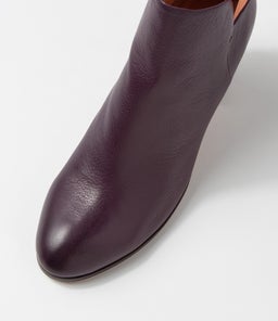 DEITHA DF DK PURPLE DK BROWN HEEL LEATHER