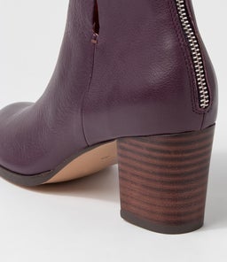 DEITHA DF DK PURPLE DK BROWN HEEL LEATHER