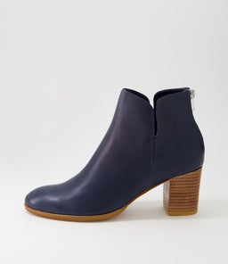 DEITHA DF DEEP BLUE NATURAL HEEL LEATHER