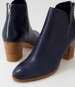 DEITHA DF DEEP BLUE NATURAL HEEL LEATHER