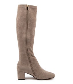 IROSSI DF TAUPE STRETCH MICROSUEDE