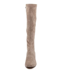 IROSSI DF TAUPE STRETCH MICROSUEDE