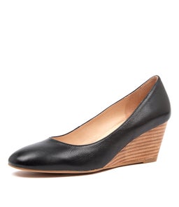 LESPIE DF BLACK NATURAL HEEL LEATHER