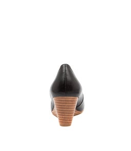 LESPIE DF BLACK NATURAL HEEL LEATHER