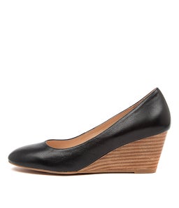 LESPIE DF BLACK NATURAL HEEL LEATHER