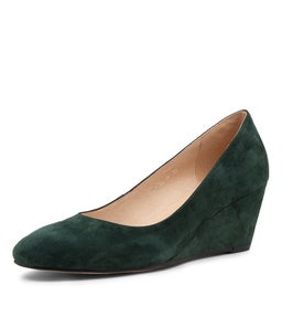 LESPIE DF DEEP GREEN SUEDE