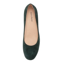 LESPIE DF DEEP GREEN SUEDE