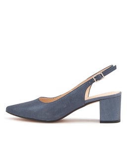 LUCINE DF BLUE METALLIC SUEDE