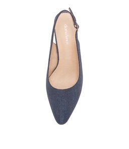 LUCINE DF BLUE METALLIC SUEDE