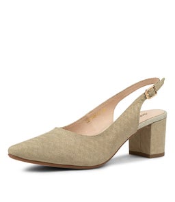 LUCINE DF GOLD METALLIC SUEDE
