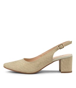 LUCINE DF GOLD METALLIC SUEDE