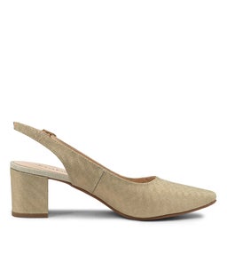 LUCINE DF GOLD METALLIC SUEDE