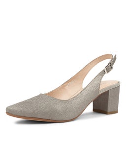 LUCINE DF PEWTER METALLIC SUEDE