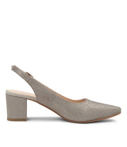 LUCINE DF PEWTER METALLIC SUEDE