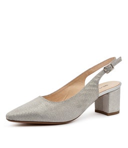 LUCINE DF SILVER METALLIC SUEDE