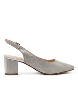 LUCINE DF SILVER METALLIC SUEDE