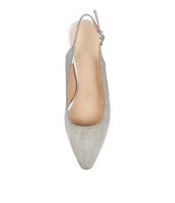 LUCINE DF SILVER METALLIC SUEDE
