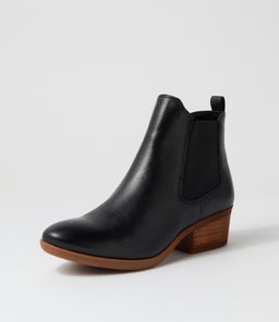 ZENNA DF BLACK NATURAL HEEL LEATHER