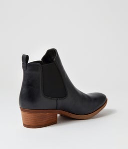 ZENNA DF BLACK NATURAL HEEL LEATHER