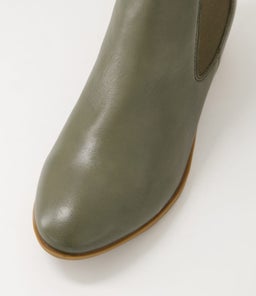 ZENNA DF OLIVE LEATHER