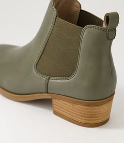 ZENNA DF OLIVE LEATHER
